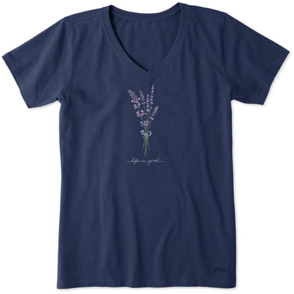 Life Is Good Tops - Life is Good Lavender Crusher Tee